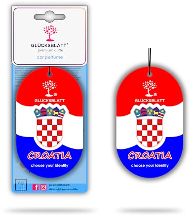 GLÜCKSBLATT premium Autoparfüm Duft Flag Kroatien