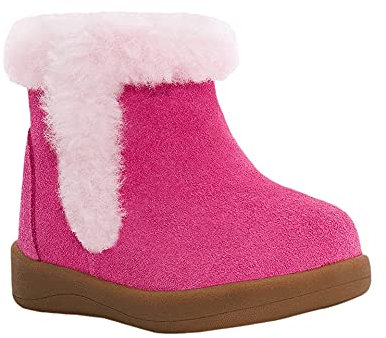 UGG Stivali alla moda I Mallya per bambine, Camoscio Azalea Rosa, 0-1 Infant