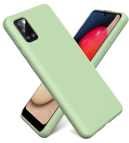 CoolGadget TPU Handyhülle für Samsung Galaxy A02S Silikonhülle, farbige TPU Soft Case mit Grip-Oberfläche, kompatibel mit Samsung Galaxy A02S (6,5 Zoll), Grün