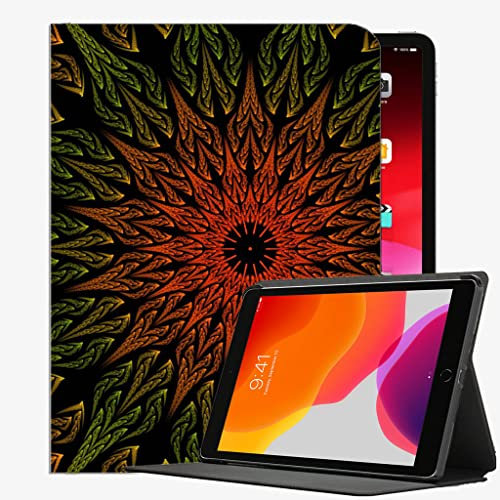 YENDOSTEEN Funda para iPad Mini 4/iPad Mini 5,Ornamento de Mandala Fractal Smart Cover Auto-Sueño/Estela