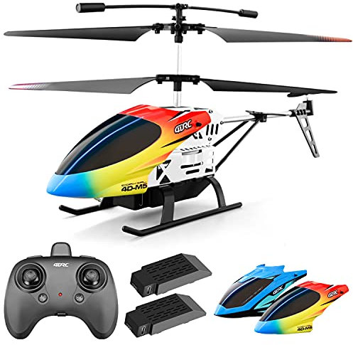 4DRC M5 Elicottero Telecomandato per Bambini,2.4 GHz Aereo telecomandato con Controllo di stabilità giroscopica,Mantenimento dell'altitudine,alto e basso 2 velocità,Luce a LED