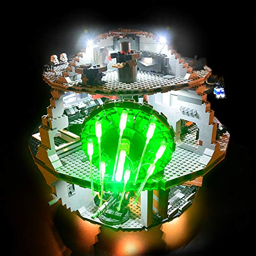 GEAMENT LED Licht-Set Kompatibel mit Lego Death Star - Beleuchtungsset für Star Wars 75159 & 10188 Baumodell (Modell-Set Nicht enthalten)