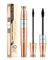 4D Seidenfaser Wimperntusche mit 2 Bürsten,2 in 1 Wimperntusche, wischfest, Kein Verklumpen, Kein Abblättern, Dick & Schwarz, Wasserdichte Wimpern mit extra langen Wimpern, Voluminöse Wimpern (1Stück)