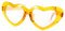 Alsino Sonnenbrille Herzbrille Fun-Brille Party Brille Photo-Booth Hippie, Einheitsgröße für Damen und Herren – (F-024) XXL Herz bronze