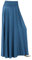 Jupe longue d'été pour femme - Taille haute élastique - Style bohème - Cordon de serrage décontracté - Jupe longue japonaise pour fille, 1-bleu., L