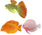Hohopeti 3st Simulation Leuchtenden Fisch Tierspielzeug Miniaturen Entwicklungsbedingt Gehirn Spielsets Dekorationen Für Aquarien Spielzeuge Aquarium-dekor Kieselgel Modell Zierfische