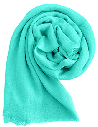Sciarpa/Stole/Coprispalla Donna 100% Viscosa Elegante Morbido 180cm x 90cm (cod. 2302) (2302, Verde Smeraldo)