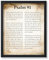 Poster Master Psalm 91 Poster – Bibeldruck – Bibelvers Kunst – Schriftkunst – inspirierende Kunst – religiöses Geschenk für Männer und Frauen – christliche Dekoration für Kapelle, Wohnzimmer – 28,9 x