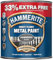 AMK® Hammerite Hammered Finish Direct To Rust Metal Paint Black 1 Litre Tin Exterior Anti Corrosion Quick Drying