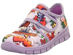 Superfit Jungen BOBBY Hausschuhe, LILA/MEHRFARBIG 8500