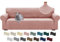 Ystyle Extensible Housse Canapé 4 Places, Universelle Housse De Canapé avec Accoudoirs, Housse Protection Canapém, Sofa Cover Antidérapante, Couvre Canapé pour Chiens Chats Animaux, Rose Grise