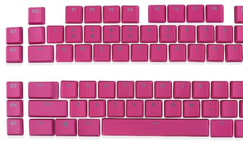 Jeu complet de touches de clavier compatible avec clavier Logitech G813/G815/G913/G915 TKL (rouge)