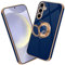 Nuxiady Custodia per Samsung Galaxy A15 5G / 4G Antigraffio Antiurto Case 360° Ring Kickstand Magnetica Anello Supporto Bumper Cover per Galaxy A15, Blu