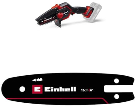 Einhell Akku-Astkettensäge GE-PS 18/15 Li BL-Solo Power X-Change (18 V, Brushless, 12,5 cm Schnittlänge, werkzeugloser Schwert- und Kettenwechsel, ohne Akku, inkl. Ersatzschwert)