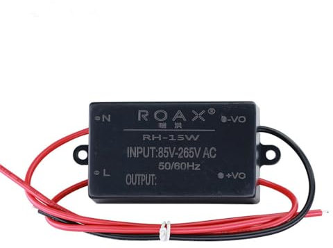 AC/DC a DC Convertidor de potencia, AC 85-220V a DC 5V 6V 9V 12V 15V 24V 36V Mini Step Down Adaptador Módulo, 15W de alta eficiencia de conmutación de potencia Buck Regulador de voltaje (12V)