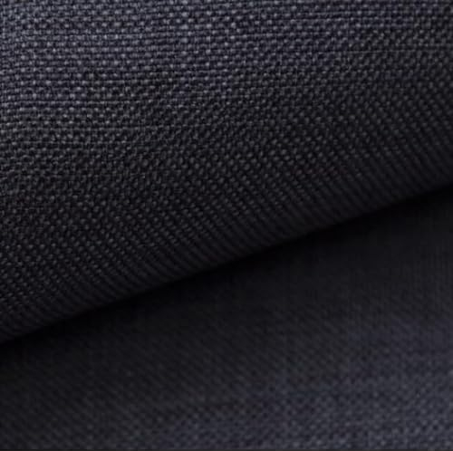 TAPHICEROS Leinenstoff, Graphit 500cm x 148cm, Dekostoff Polsterstoff Meterware Leinen Leinwandstoff Stoff Strukturstoff für Möbelstoff Vorhangstoff Sofa Stuhl DIY Kissen Tischdecken