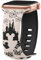 Pulsera de grabado de dibujos animados compatible con Apple Watch 40 mm, 41 mm, 38 mm, 45 mm, 44 mm, 42 mm, 49 mm, para mujer, bicolor y bonito, de silicona suave, para iWatch SE Serie
