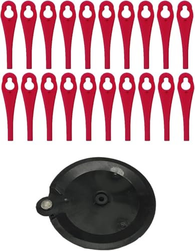 Disque de coupe avec 20 Lames compatible avec Florabest Coupe Bordure FRTA 20 A1,FAT 18B2, FAT 18B3,Vis de Fixation