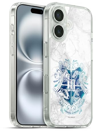 Head Case Designs Offizielle Harry Potter Hogwarts Aguamenti Deathly Hallows IX Soft Gel Handyhülle Hülle kompatibel mit Apple iPhone 16