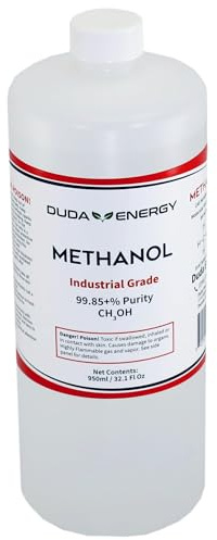 Duda Energy Industrial Grade Methanol, 99.65+% Purity Methyl Alcohol, 950ml Bottle, 2 Pack