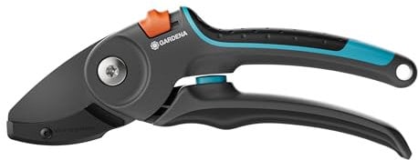 Gardena PremiumCut Pro Gartenschere, Amboss-Schnitt, für trockenes Holz, 24 mm Schnittdurchmesser, ergonomische Griffe, PowerCoating-Klingen, in Deutschland hergestellt (12250-20)