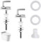 Toilet Seat Fittings, 2PCS Toilet Seat Hinges, Toilet Seat Fixings with Fittings and Repair Parts Compatible, Quick Release Toilet Seat Hinges for WC Toilet Blind Holes