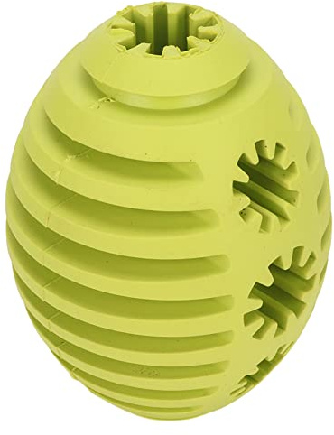 Qukaim Gummi Hund Kauen Rugby Gummi Fußball Hundespielzeug Umweltschutz Gummi Kauen Haustier Rugby Ball Ideal für den Gartengebrauch Langlebiges Kauspielzeug für Hunde 25cm Lang