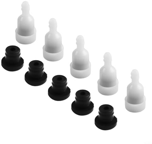 Jotekonoby Entlüftungsventile für chinesische Kettensäge, Motorsense 4500, 5200, 2500, TL43, CG520, Kunststoff, Metall, 5 Stück