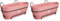 Elho Vibia Campana Balconnière Allin1 50 - Planteur pour Balcon - Ø 50.4 x H 17.7 cm - Rose/Rose Poussière (Lot de 2)