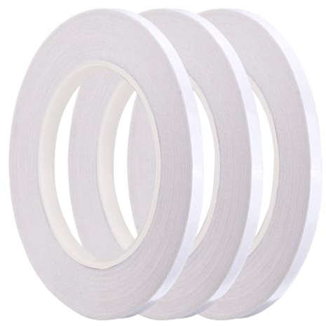 3 Rolls 1/4 Inch Quilting Sewing Tape Wash Away Tape, Each 22 Yard