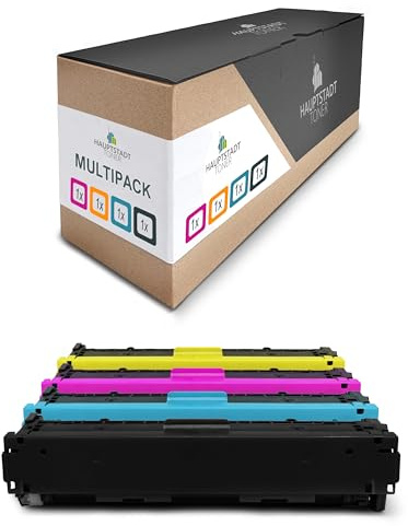 HAUPTSTADT TONER Toner 4X Premium kompatibel für HP Color LaserJet Pro M252 M274 M277 ersetzt CF400A-03A 201A