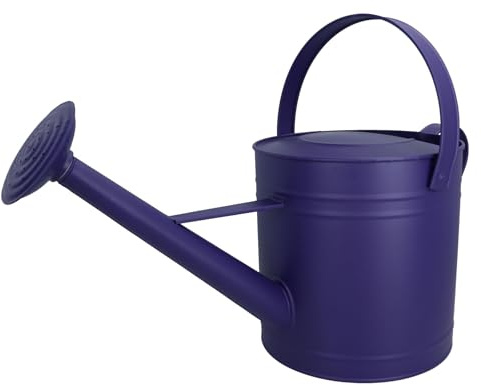 Gießkanne, 7 l, violetter Stahl, Metall, Wasser, Gewächshaus, Garten, Pflanzen, Zuhause
