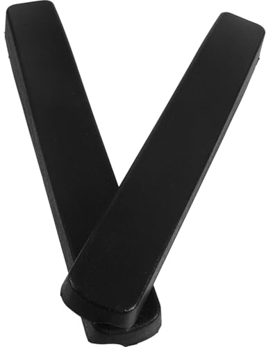 HAMPPLIES Cushioned Full Arm Wheelchair Pads with Soft PU Foam Mobility Scooter Accessories Easy Installation Armrest Replacements for Comfortable Support and Wear Resistance Black with