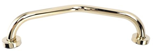 Hztyyier Barre D'appui Exquise pour Salle de Bain, Douche Antidérapante, Main Courante Coudée pour Femmes Enceintes, or 17 Pouces pour Baignoire