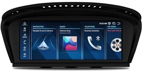 XTRONS Android Autoradio 8+128GB Octa Core für BMW 3er E90 E91 5er E60 CIC | 8.8 Zoll IPS Qualcomm Snapdragon 662 Multimedia Player Eingebautes 4G LTE Car Play Android Auto WiFi Bluetooth GPS