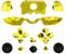 WPS Ersatzknöpfe Chrom (Oberfläche in Richtungstasten Triggers Full Button Set Mod Kits für Neuestes Xbox One Controller (3,5 mm Port) mit Schraubendreher (Torx T6 T8) Set Gold Chromfarben/Gold