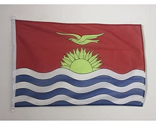 AZ FLAG Bandiera Navale Kiribati 45x30cm - Bandiera Maritima Gilbertese 30 x 45 cm speciale Nautismo, Padiglione Nautico