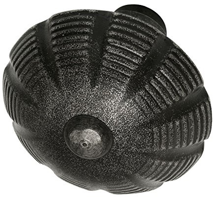 Knopfdrückerlochteil, Ansatz 18 mm, Stahl verz schwarz lack