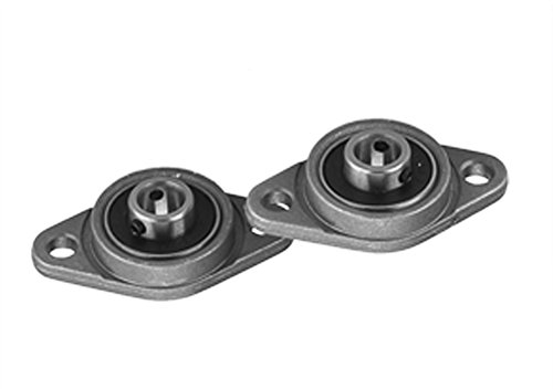 SIENOC 8mm Bohrung Innenkugel montiert Stehlager Einsatz Lager Stehlager (Horizontallager 2 Stück Lochmittenabstand 37mm)