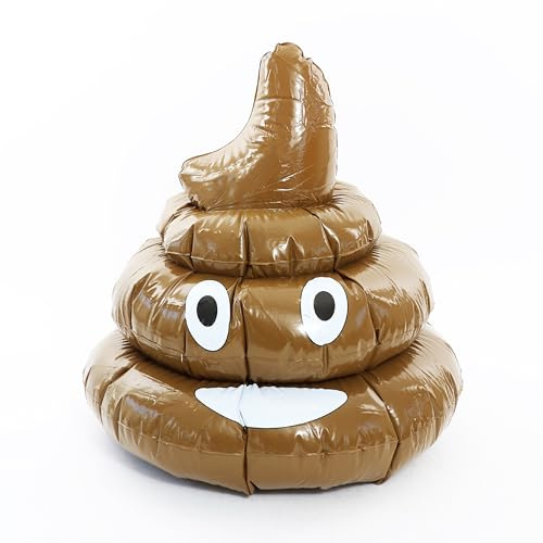 I LOVE FANCY DRESS Aufblasbarer Emoji-Kackhaufen – lustige Neuheit Dekoration 58 cm – lustiges Geschenk oder Party-Dekoration (1 Stück)