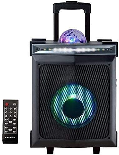 Majestic djb 275 BT USB AX Party Speaker 120w h.46cm Disco Ball Portatile Trolley Bluetooth