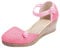 Minetom Femmes Espadrilles Wedges Bout Rond en Chanvre Sandales Compensé Bout Fermé Plateforme Sangle de Boucle Retro Antidérapant pour Plein Air Parties Soirée Salon Rose 40 EU
