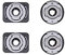 DJI Osmo Action Part 2 - Adhesive Supports for Osmo Action Video Camera, Accessories for Connecting Camera to Flat and Curved Surfaces, Support for New Shooting Options