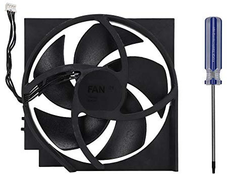 Denash Internal Cooling Fan Replacement for ONE S, 5 Blades, 4-Pin, 12.5cm, Gaming Console Cooling Fan