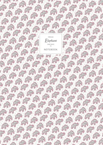 Elephant Notebook - Lined Pages - A4 - Premium: (Pink Edition) Fun notebook 192 lined pages (A4 / 8.27x11.69 inches / 21x29.7cm)