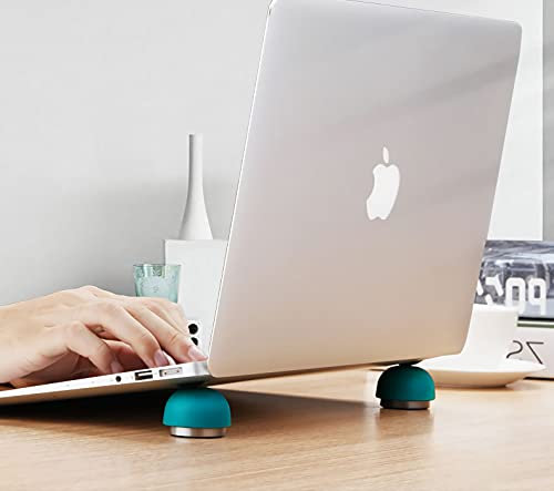 Laptop Stand，Ergonomic Laptop Cooling Pad Small Invisible Cooler Ball Portable Magnetic Foot Heat for Laptop Computer