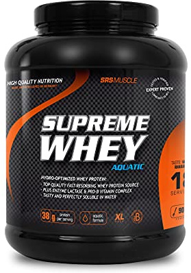 SRS Muscle - Supreme Whey XL, 900 g, Haselnuss | Hydro-optimized Whey Protein | mit Enzym Laktase und Pro-B Vitaminen | aspartamfrei | deutsche Premiumqualität