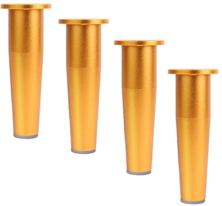 FOGUO Patas de Mesa Regulables en Altura, Patas de Mueble de Cocina, Pies para Muebles Cromado, Patas Regulables, con Tornillos de Montaje, para Cualquier Mueble, Cama