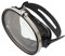Timeless Oval Diving Facepiece, Anti-Fog Tempered Glass, Silicone Skirt, Spearfishing & Snorkeling, Black
