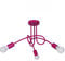 Light-Home Edison Lampadario da Soffitto Industriale - Lampadari Moderni Per Soggiorno Camera da Letto e Cucina in Metallo - a 3 Luci - E27 - Viola